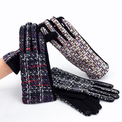 China Single zhen shang guanto customized ladies free size gloves hot sale winter polyester touch screen gloves for sale