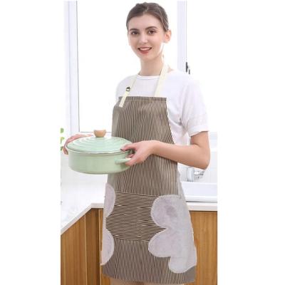 China Eco-Friendly With Skin Kitchen Aprons With Coral Fleece Hand Towel Household Femail Oilproof Thickening Cooking Apron for sale