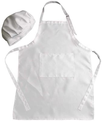 China Eco-Friendly With Skin Apron High Quality White Customize Kids Painting Apron for sale