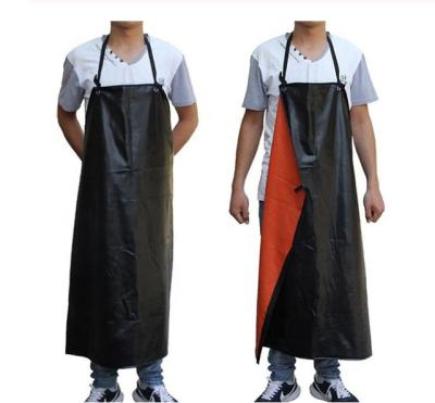 China H Style Heavy Duty Waterproof Oil And Acid Proof Unisex Food Treated Garden Butcher Vinyl PVC Apron for sale