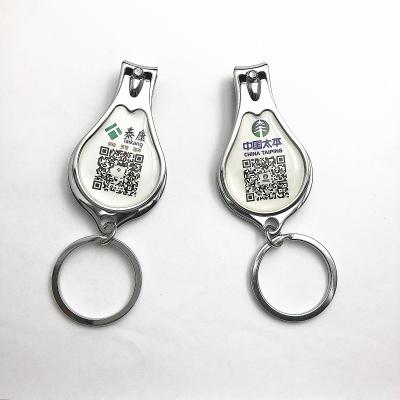 China Hot Sale Promotion Souvenir Customize Nail Clipper Bottle Opener Multifunctional Funny Key Chains for sale