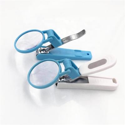 China Custom Promotion OEM Series Logo Magnifier Nail Clipper For Baby Safety Nail Cutter With Magnifying Glass for sale