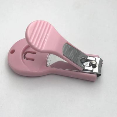 China Safety Cute Baby Nail Cutter Plastic Cheap Nail Clippers With Cover Catcher For Kids for sale