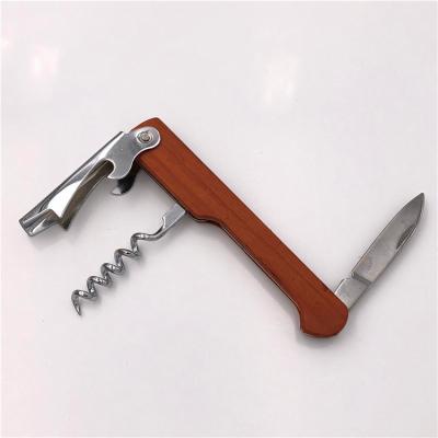 China Promotion Stainless Steel Wine Opener Servers Twist Multifunctional Bottle Openers for sale