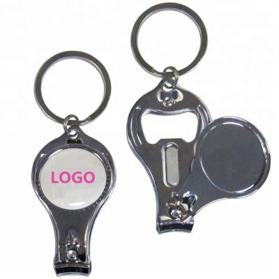 China Cheap prices & durable keepsake round nail clipper with bottle opener keychain for sale