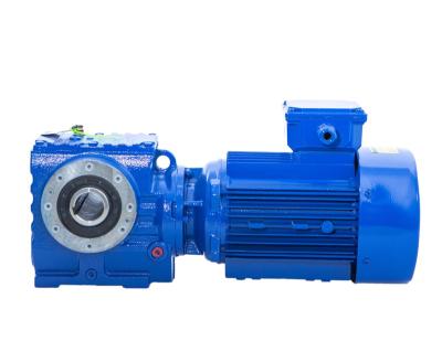 China Building Material Shops Helical Gear Motor Ac Transmission Speed ​​Reducer Reducer S Series Electric Gearbox for sale