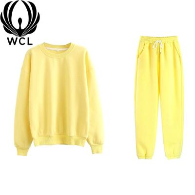 China Anti-Wrinkle New Product Unisex Gym Hot Sale Custom Workout Oversized 2 Piece Women Sweatshirt Sweater Suits for sale