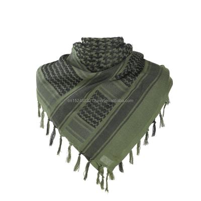 China Polyester Cotton Shemagh Tactical Desert Scarf Wrap For Outdoor Men Women for sale