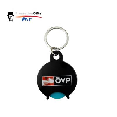 China China Wholesale Plastic Key Chains Custom Design Gifts Logo Keychains Market Shopping Trolley Key Ring Coin Token For Promotional for sale