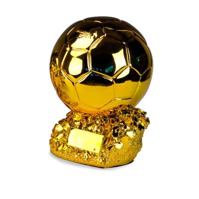 China Resin Gold Trophy Model Europe Football 3D Technology Resin Electroplating Trophy Apply For Souvenir for sale