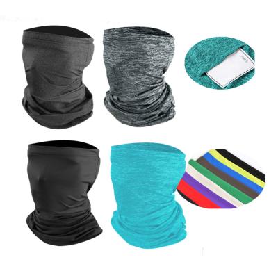 China Multifunctional Bandana Scarf Recycling UV Rays Dust Protective Black Face Cover Elastic Neck Cuff for sale