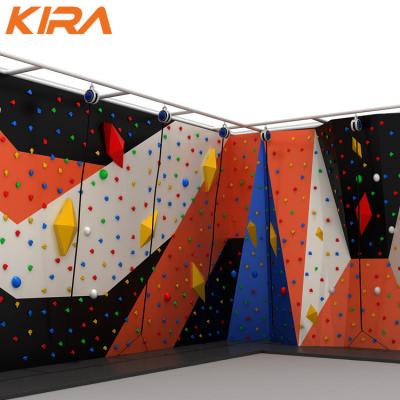 China Enginnering Steel+Plywood+Resin Indoor Climbing Gymnasium Indoor Climbing Wall Rock Great for Kids and Adults for sale