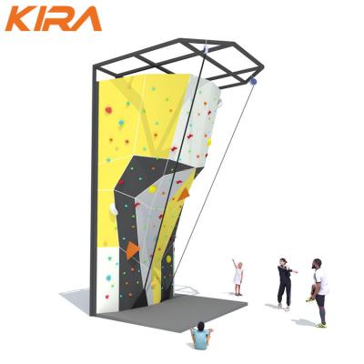 China Bring Happiness+Climber Trainning Indoor Artificial Climbing Wall Indoor Climbing Wall For Sale for sale