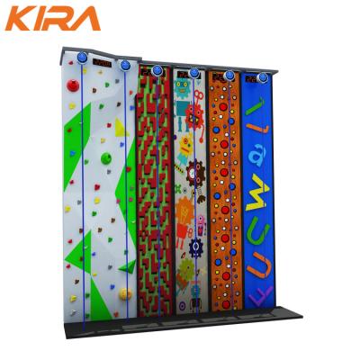 China Playground Resin Rock Climbing Wall Amusement Theme Kids Climbing Wall Kids Climbing Wall With Auto Hold for sale