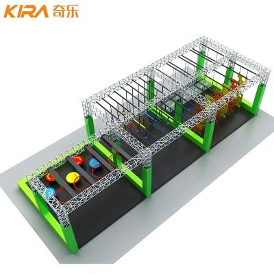 China Barrier Free American Ninja Course For Sale Protective Net Indoor Equipment Warrior Adventure for sale