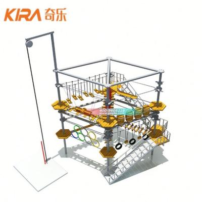 China Military Obstacle Course Desire Team Building Outdoor High Rope Course Amusement Exploration For Sale for sale