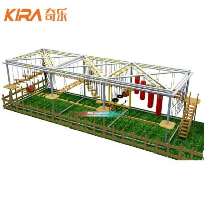 China Outdoor Challenging Ropes Exploring Desire China Attractions Rope Course Obtacle Hazard Playground Equipment for sale