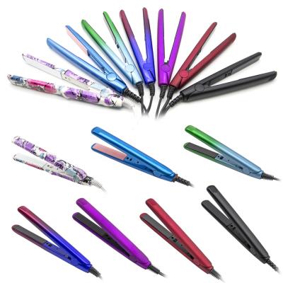 China Car 0.5 Inch Mini Hair Straightener Ceramic Ion Mini Hair Flat Iron for Travel for sale