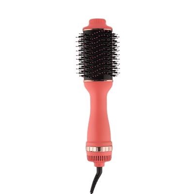 China Nondisposable Electric Oval Hair Straightener Blow Comb and Volumizer Salon Hair Dryer Brush for sale