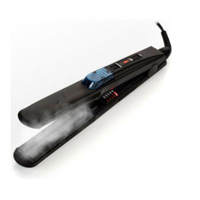 China Flat Straightener Ceramic Parts LCD Temperature Display High Quality Steam Hair Iron Free Sample Prices for sale