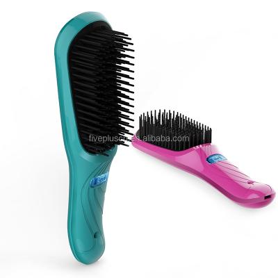 China Rechargeable/anion/vibrating best sell mini electric rechargeable hair straightener fast brush straightening with low price for sale