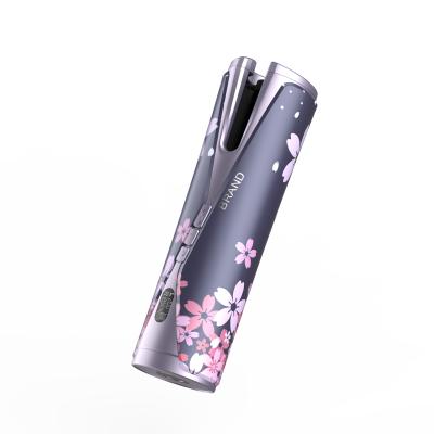 China New Design Automatic Curling Customized Colors Temperature Adjustable USB Charging Ceramic Hair Curler for sale