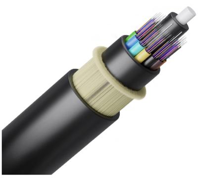 China Communication Cable ADSS Ftth Cable De Fibra Optica Indoor Outdoor Universal Communication 4 8 60 144 Core Singlemode Multimode Fiber Optic Cable for sale