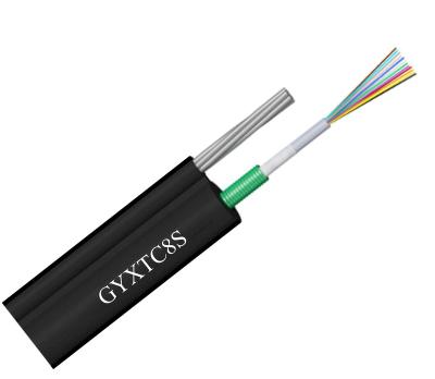 China Communication cable GYXTC8S optica fibra self-supporting aerial fiber optic cable 2 4 6 12 24 core G652D outdoor figure 8 fiber optic cables for sale