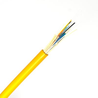 China Multimode indoor transparent indoor fiber optic cable fiberplan fiber optic cable 12 cores communication cable transmission stability indoor cable for sale