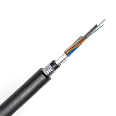 China Communication Cable GYTS53 2 4 6 8 Core Single Mode Fiber Optic Cable Indoor Outdoor Price for sale