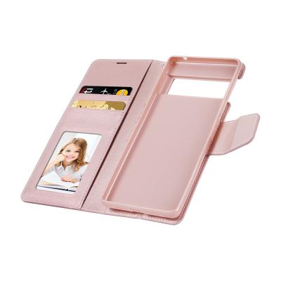 China Hanman Shockproof Mill Luxury PU Leather Protective Case For Google Pixel7A 7pro 7 Flip Phone Leather Case for sale