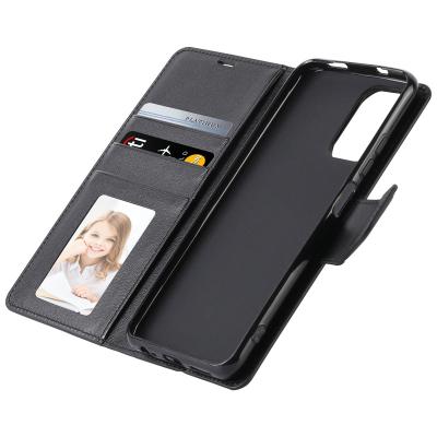 China Hanman Shockproof Mill For OPPO A57 4G A57 5G A76 4G A78 5G Soft Silica Gel PU Wallet Phone Case Flip Stand Magnetic for sale