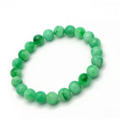 China Natural Korea Jade Beads Bracelets Relief Reiki Bracelets Healing Chakra Worry Stone Bracelet Nickel Free Crystal Yoga Diffuser Green Jade for sale