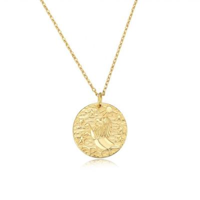 China 925 Sterling Silver Vintage Jewelry 24K FASHIONABLE Gold Plated Jewelry Locket Lion Pendant Necklace for sale