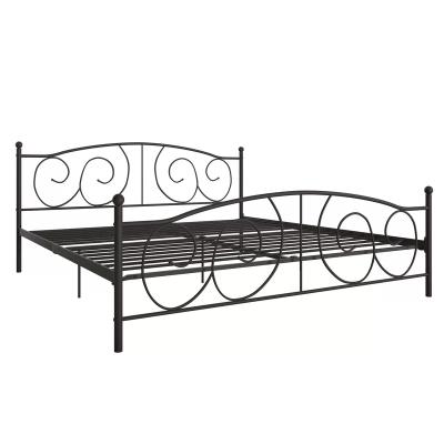 China Metal Adjustable Nordic Minimalist Pattern Bedroom Style Fashion Double Bed (The Other) for sale