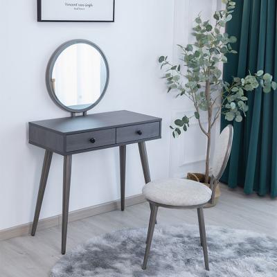 China New Unique Design Wooden (Others) Modern Adjustable Make Up Dresser Set With Mirror For Bedroom for sale