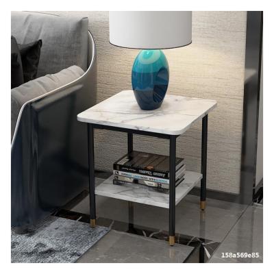 China (Other) modern minimalist marble luxury light adjustable corner multiple small cabinets side bedside bedside bedroom tables tables for sale