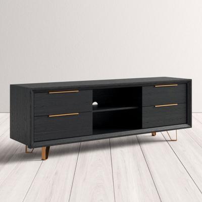 China Adjustable High Quality Modern Home Furniture Living Room TV Stand Wall Unit (Other) Luxury Wood Cabinet for sale