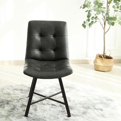 China (Size)New Design Adjustable Leather Dining Chair Luxury Modern Dining Room Furniture Metal Dining Chair for sale