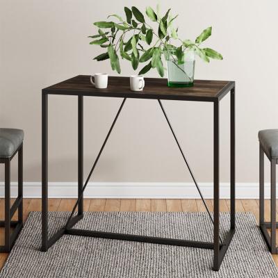 China Industrial dining table (the other) in wood adjustable metal for sale