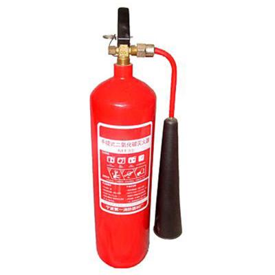 China CO2 concentration â ‰ ¥ 99.5% 4kg Carbon Dioxide Fire Extinguisher Trolley Type Portable Fire Fighting Equipment Household Factory Use 3C for sale