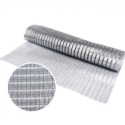 China Stable Structure Easily Assembled Reflective Sun Shade Net For Foil Shade Mesh Heat Control Aluminum Shade Silver Fabric for sale