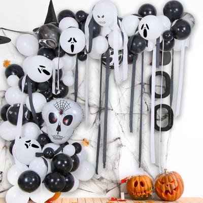 China Wholesale Halloween Home Party Latex/Foil Balloon Ghost Sets, Halloween Balloons Party Supplies Decoration Set for sale