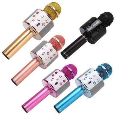 China Wholesale Supplier USB Handheld Microphone Karaoke Microphone Recording Handheld Mic Wireless Speaker Microphone Portable USB for sale