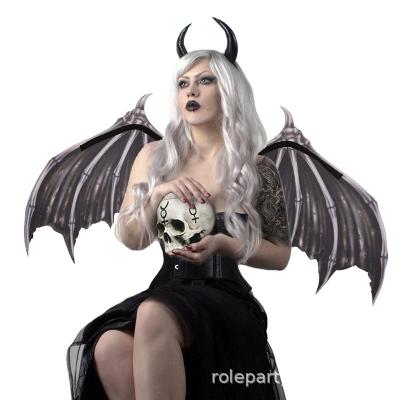 China Non Woven Non Woven Halloween Costume Adult Devil Wings Custom Halloween Party Wings for sale