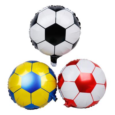 China Foil 18 Inch Inflatable Helium Sports Balloon Gas Football Foil Air Soccer Baseball Bar Party Mall Decoration Balloon for sale