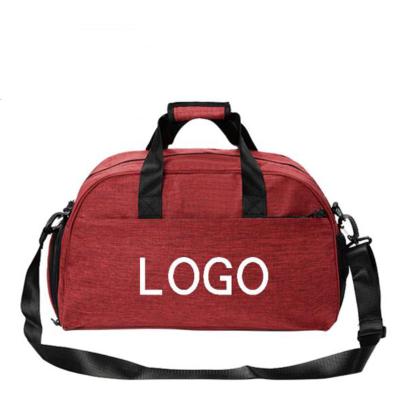 China Normcore/Minimalist Sport Bag With Shoe Compartment Custom Logo Men Women Gym Bag Sports Travel Duffel Waterproof Handbag for sale