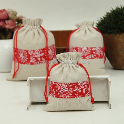 China PUNCH Victor Crafts Stock Burlap Drawstring Pouch Burlap Favor Bag, Burlap Wedding Sachet, Small Gift Sack for sale