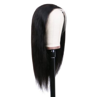 China Nature Good Price 30inch Transparent Lace Practical Economy Human Hair toupee Glueless Full Lace Wig for sale