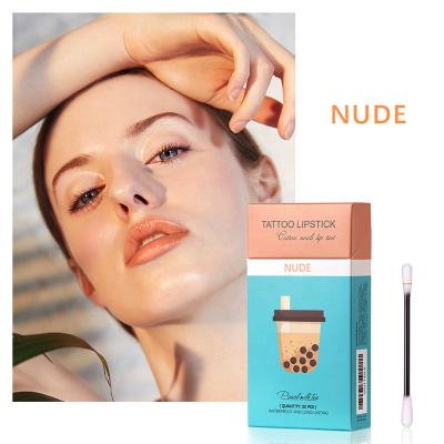 China 20 PICTURE/Box of Original Nude Portable Waterproof Cotton Pad Lip Tint 0.15ml*20 Color Cotton Pad Lip Gloss Lip Gloss Cotton Pad for sale